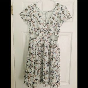 Spring floral dress